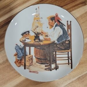 Norman Rockwell Limited Edition Vintage 1982 Plate For A Good Boy